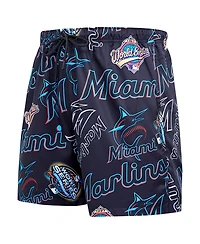 Pro Standard Men's Black Miami Marlins Toss Logo Woven Shorts