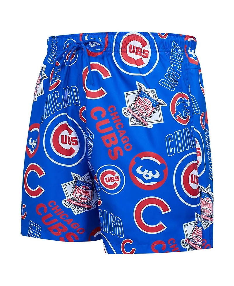 Pro Standard Men's Royal Chicago Cubs Toss Logo Woven Shorts
