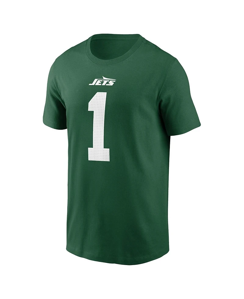 Nike Men's Sauce Gardner Green New York Jets Name Number T-Shirt