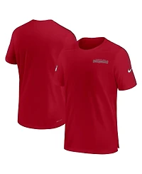 Nike Men's Red Tampa Bay Buccaneers 2024 Sideline Coach Uv Performance T-Shirt