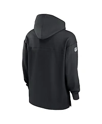 Nike Men's Black Las Vegas Raiders Sideline Jersey Performance Pullover Hoodie
