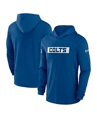 Nike Men's Royal Indianapolis Colts Sideline Hoodie Performance Long Sleeve T-Shirt