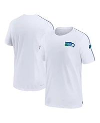 Nike Men's White Seattle Seahawks Sideline Alternate Logo Coach Performance Top