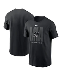 Nike Men's Black Miami Marlins Fashion Local T-Shirt