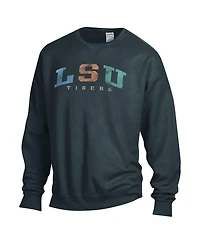 Comfortwash Men's and Women's Gray Lsu Tigers Oversized Pullover Sweatshirt