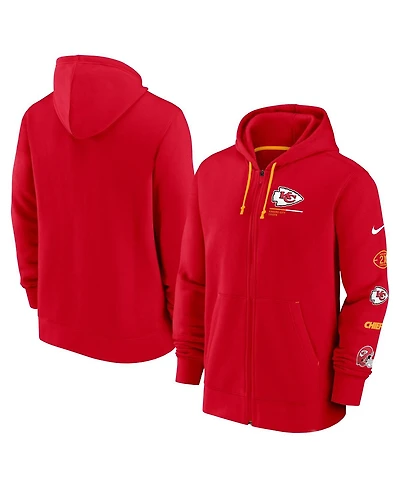 Nike Men's Red Kansas City Chiefs Surrey Full-Zip Hoodie