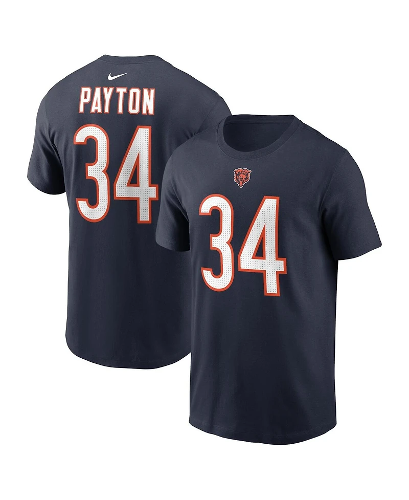 Nike Men's Walter Payton Navy Chicago Bears Retired Player Name Number T-Shirt
