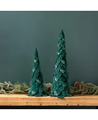 Slickblue Elegant Holiday Trees for Festive Home Decor (Set of 2)