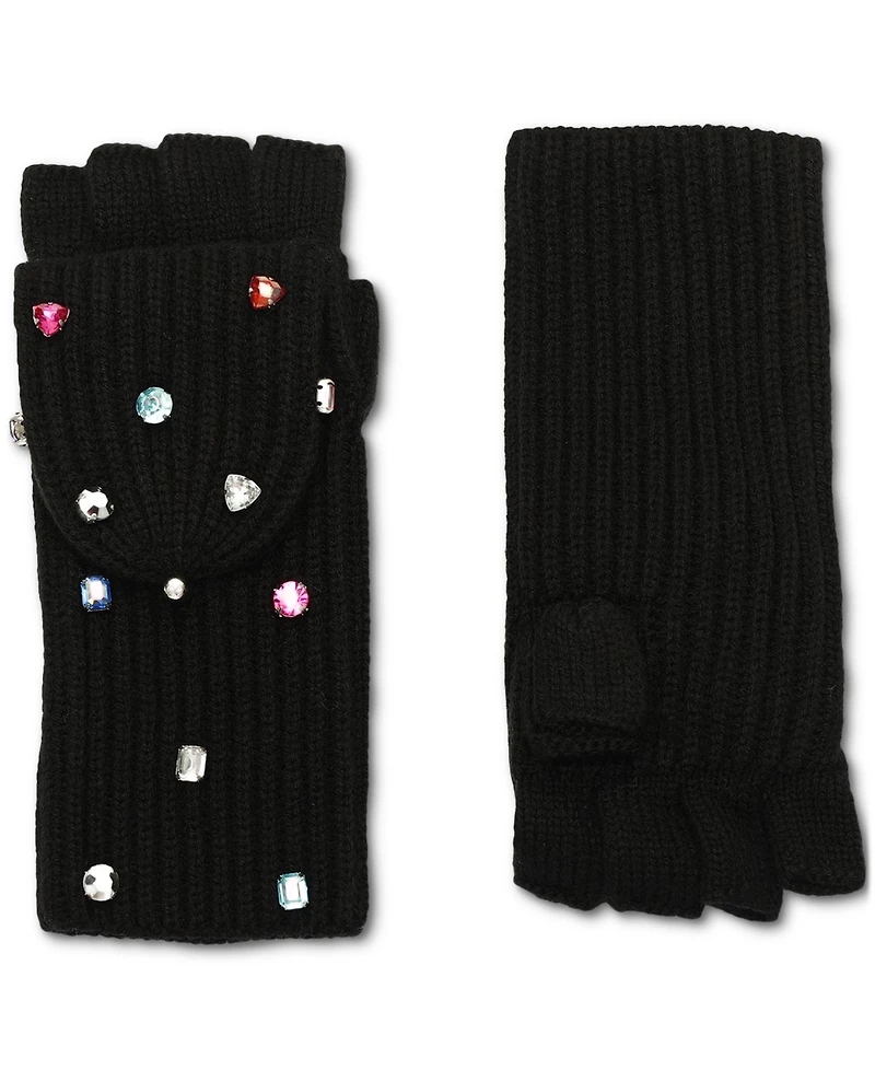 Kate Spade New York Women's Embellished Pop-Top Gloves