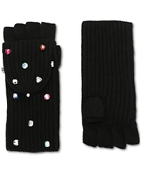Kate Spade New York Women's Embellished Pop-Top Gloves