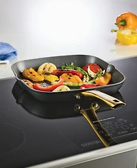 Farberware Forged Induction Ceramic Nonstick Square Grill Pan, 11 Inch