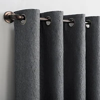 Noir Dimensional Thermal Extreme 100% Blackout Grommet Curtain Panel