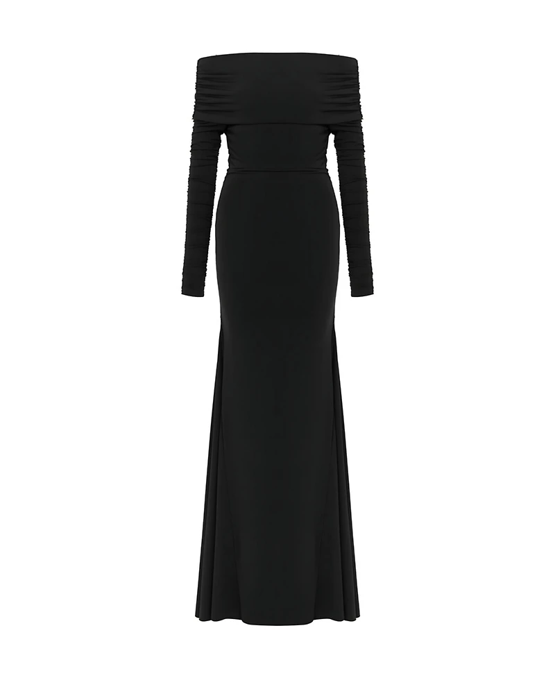 Nocturne Women's Off The Shoulder Maxi Dress
