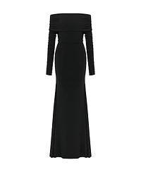 Nocturne Women's Off The Shoulder Maxi Dress