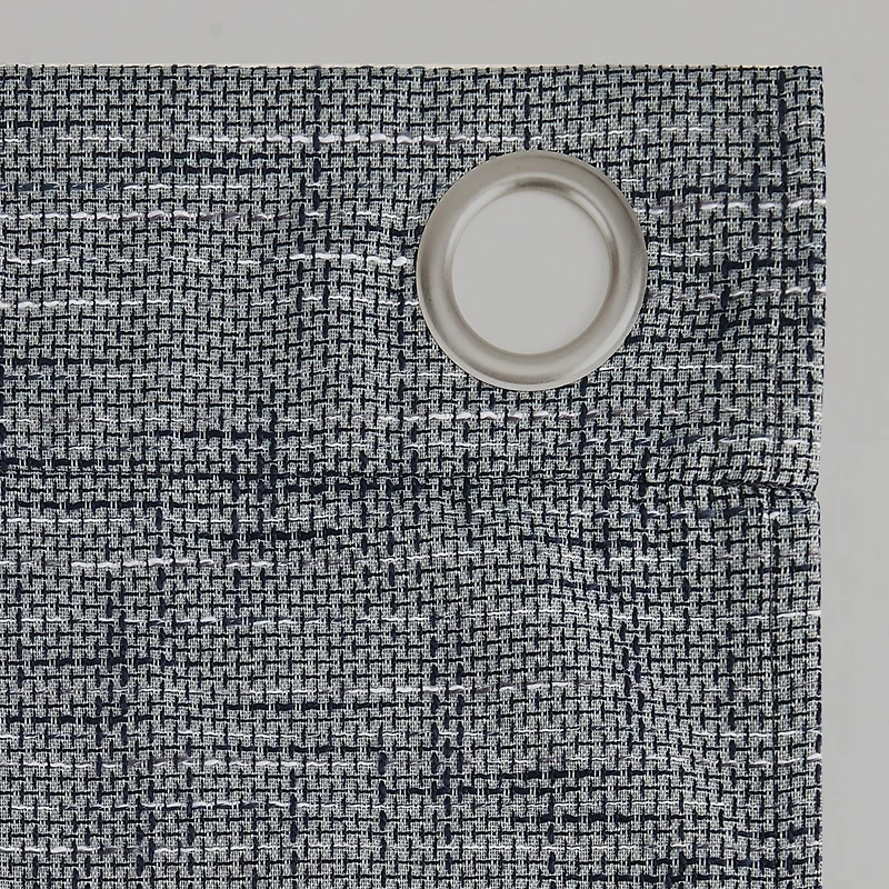 Kline Burlap Weave Thermal Extreme 100% Blackout Grommet Curtain Panel