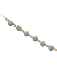 Wood Beaded String Garland for Rustic Home Deco (Set of 2)