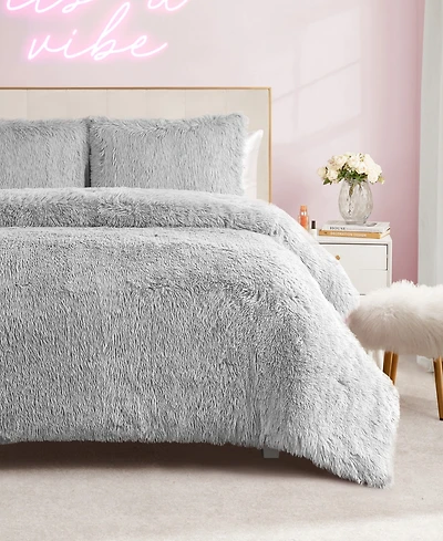 Juicy Couture Shaggy Faux Fur 2-Pc. Comforter Set, Twin/Twin Xl