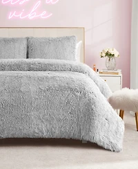 Juicy Couture Shaggy Faux Fur 2-Pc. Comforter Set, Twin/Twin Xl