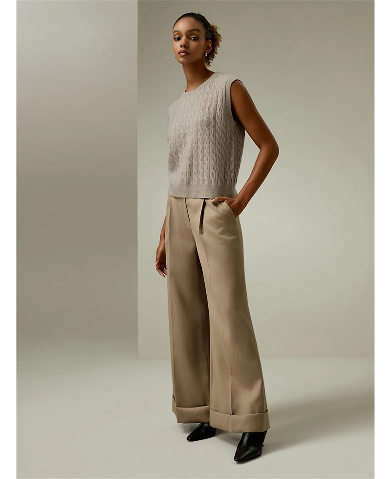 Lilysilk Women's Sleeveless Cashmere Vest