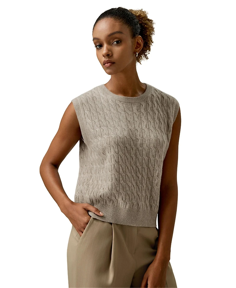 Lilysilk Women's Sleeveless Cashmere Vest