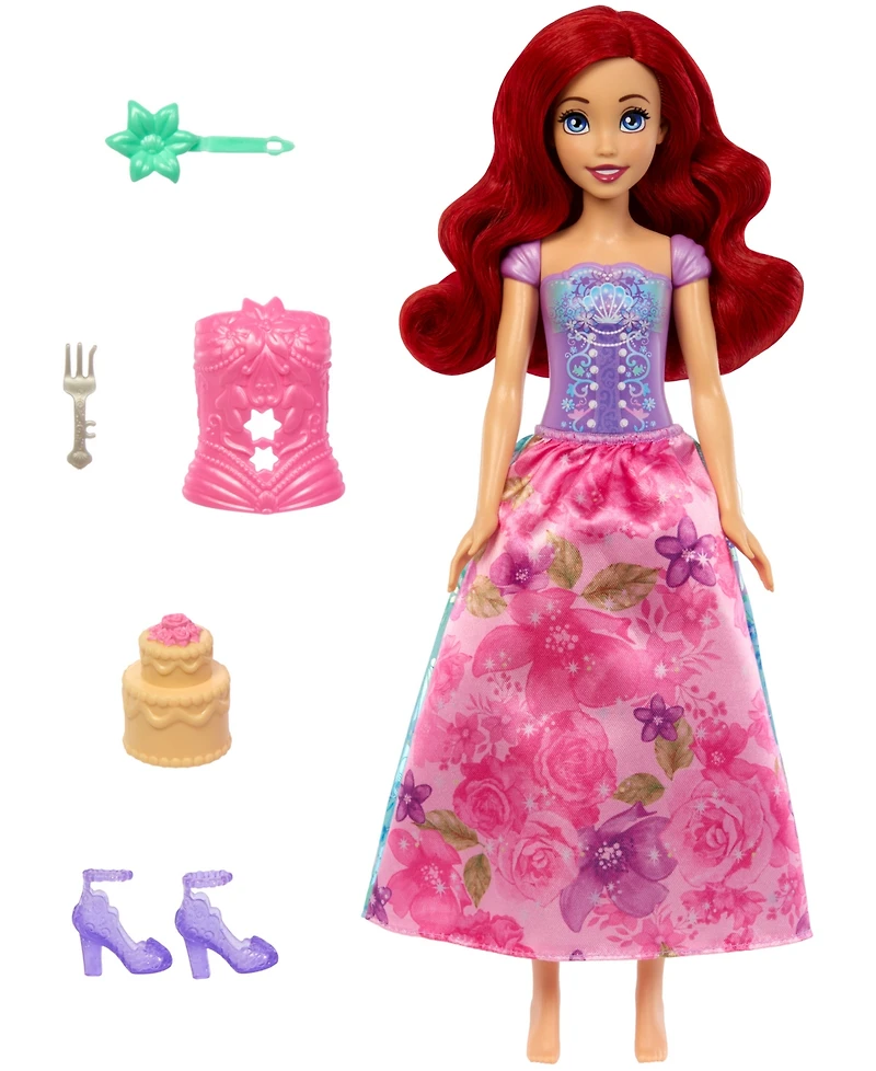 Disney Princess Spin Reveal Ariel Fashion Doll Accessories with 11 Surprises