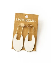 Matr Boomie Bhavani Elongated Hoop Earrings