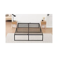 gaomon Queen Size Bed Frame Platform, Metal Queen Bed Mattress Frame with 3 in 1 Steel Support Ultra Sturdy, 14 inch No Box Spring Needed Easy to Asse
