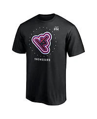Fanatics Men's Black Team Usa Snowboard T-Shirt
