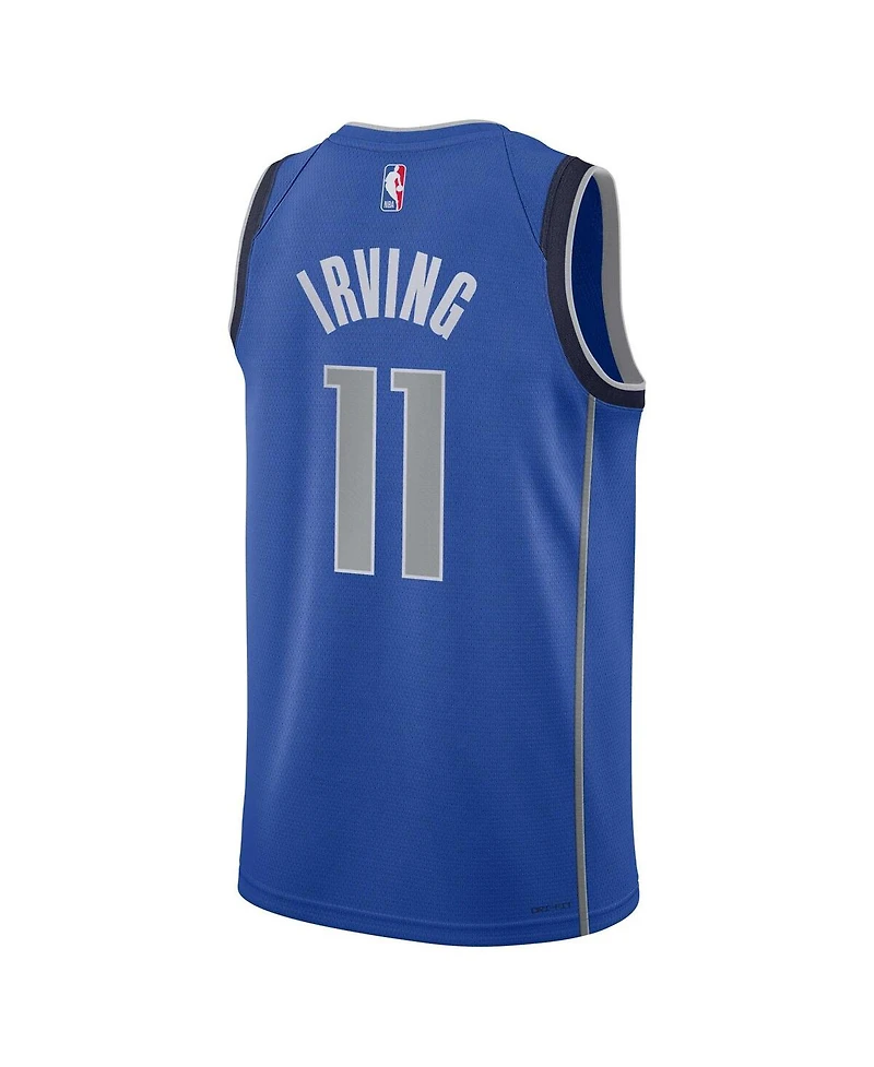 Nike Big Boys and Girls Kyrie Irving Blue Dallas Mavericks Swingman Jersey - Icon Edition
