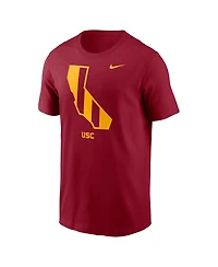 Nike Men's Cardinal Usc Trojans Campus State Shape T-Shirt
