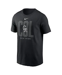 Nike Men's Black Colorado Rockies Fashion Local T-Shirt