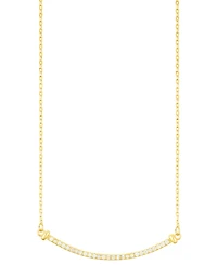 Adornia Gold Curved Bar Necklace