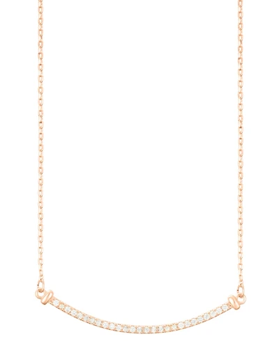 Adornia Gold Curved Bar Necklace