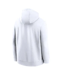 Nike Men's White Alabama Crimson Tide Primetime Alternate Logo Club Fleece Pullover Hoodie