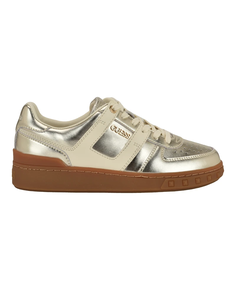 Guess Women's Inart Low Profile Sporty Gum Bottom Lace-Up Sneakers