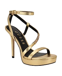 Guess Women's Lucier Strappy Platform Heel Dress Sandals