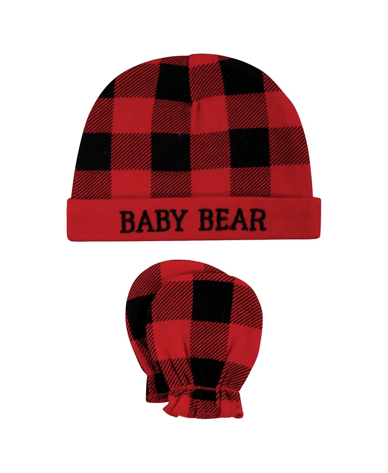 Hudson Baby Baby Boys Hudson Unisex 8Pk Cap/Scratch Mitten Set