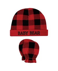 Hudson Baby Baby Boys Hudson Unisex 8Pk Cap/Scratch Mitten Set