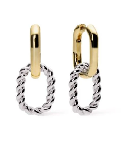 Ana Luisa Double Hoop Earrings Ash Double Two Tone