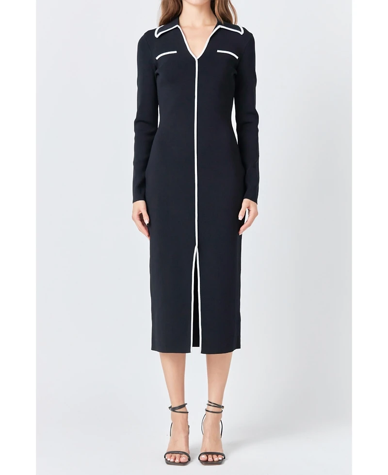 endless rose Women's Binded Midi Dress