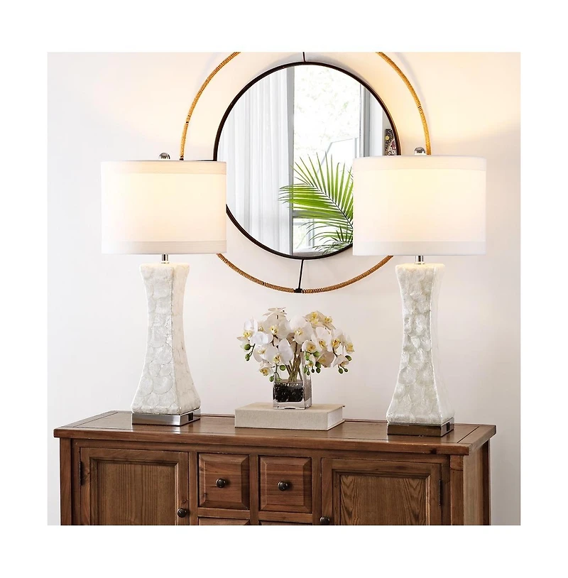 Safavieh Shelley Table Lamp Set Of 2 W/ Usb Port