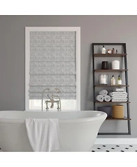 Talmage Tonal Geometric 100% Blackout Cordless Roman Shade