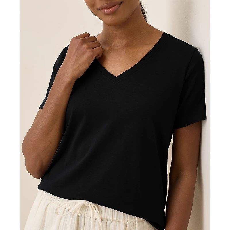 Pact Women's Softspun V-Neck Tee