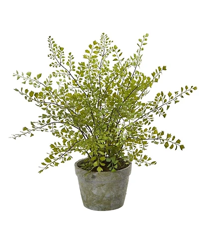 Slickblue 13" Maiden Hair Artificial Plant in Decorative Planter