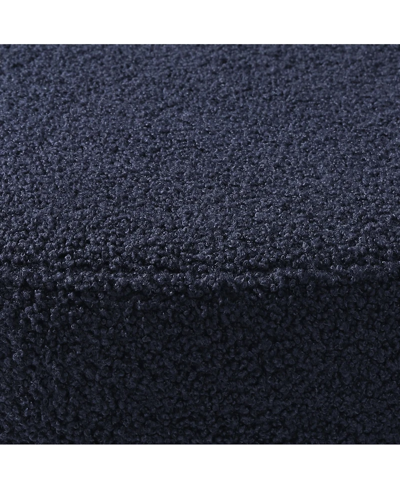 WestinTrends Mid-Century Modern Upholstered Sherpa Round Dining Chairs (Set of