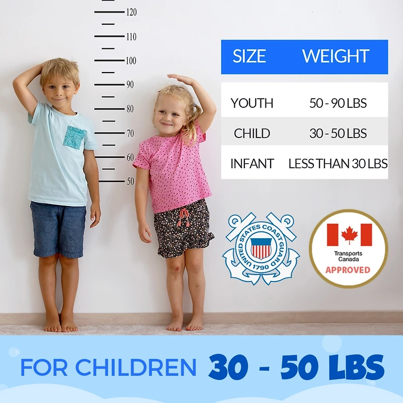 Body Glove Vision Child Life Vest - Woven Polymer Life Jacket Type Iii Pfd