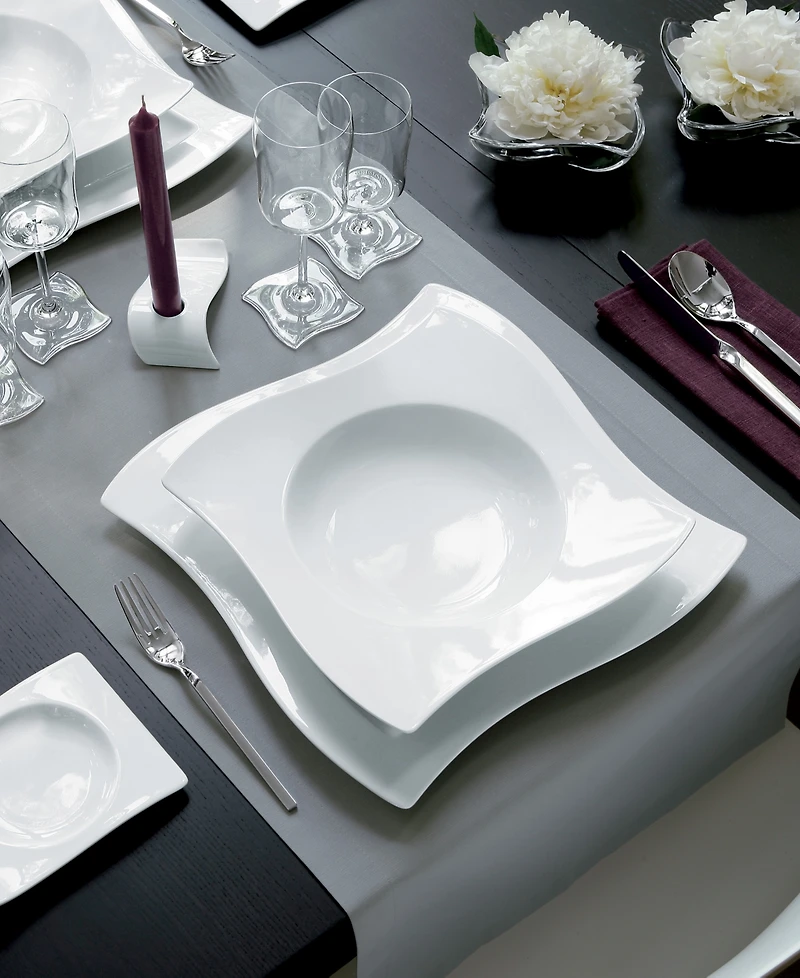 Villeroy & Boch New Wave Rim Soup Bowls, Set of 4