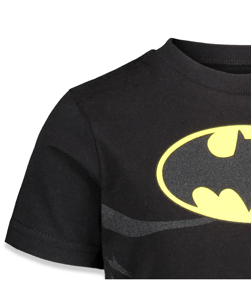 Dc Comics Toddler Boys Justice League Batman Joker Riddler 3 Pack Graphic Short Sleeve T-Shirt Toddler|Child