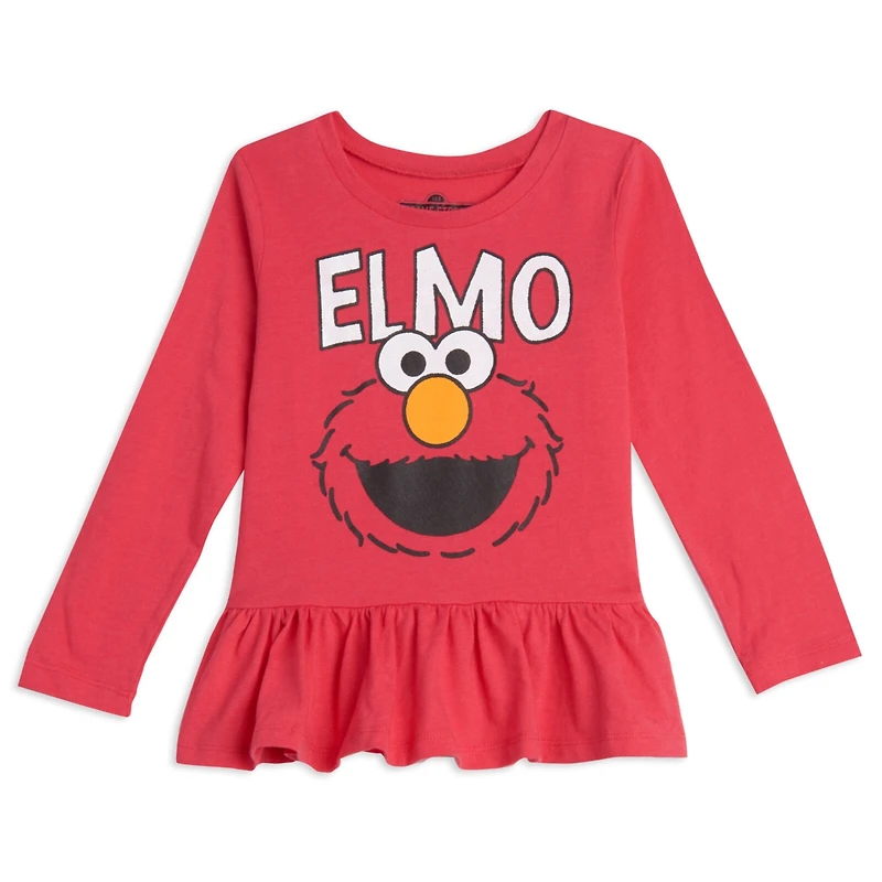 Sesame Street Elmo Girls 2 Pack T-Shirts Infant