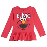 Sesame Street Elmo Girls 2 Pack T-Shirts Infant